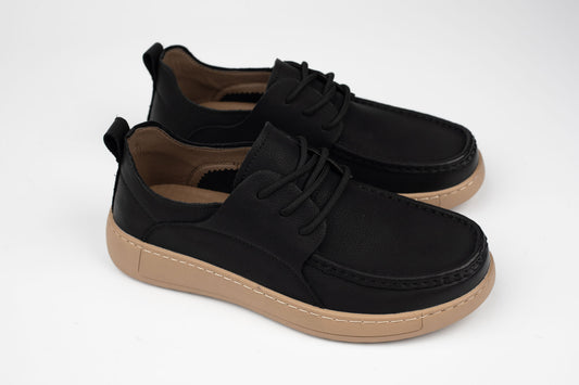 Pantofi bărbați casual piele naturală MELS 90007 Negru