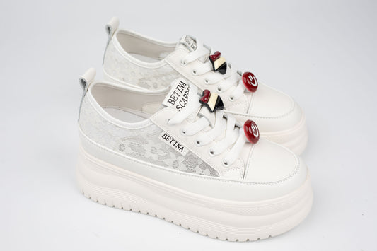 Pantofi dama piele naturală BETINA 25167-1 alb
