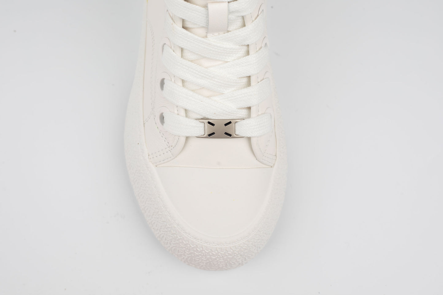 Ghete damă tip baschet piele naturală BETINA 61-8 Alb