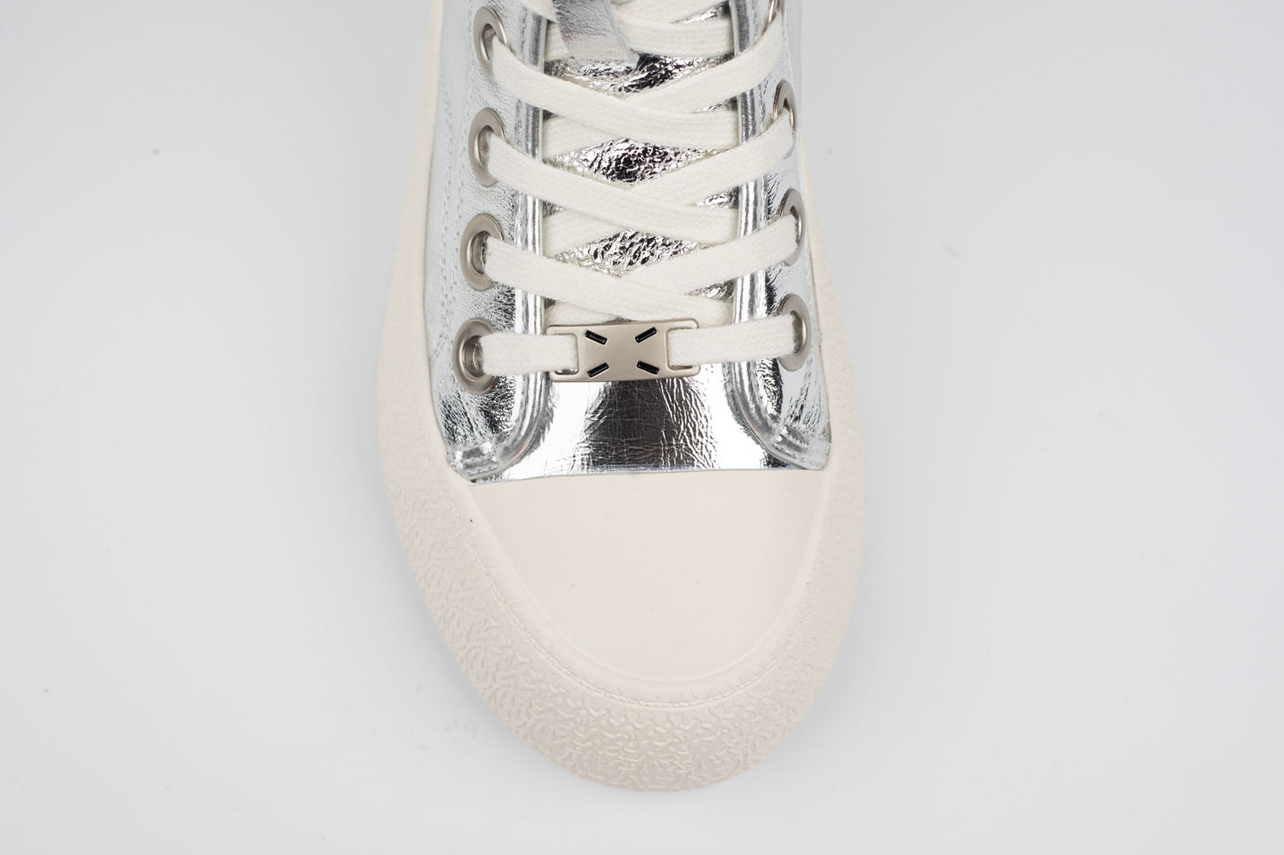 Gheata dama tip baschet piele naturală BETINA 61-8 Argintiu