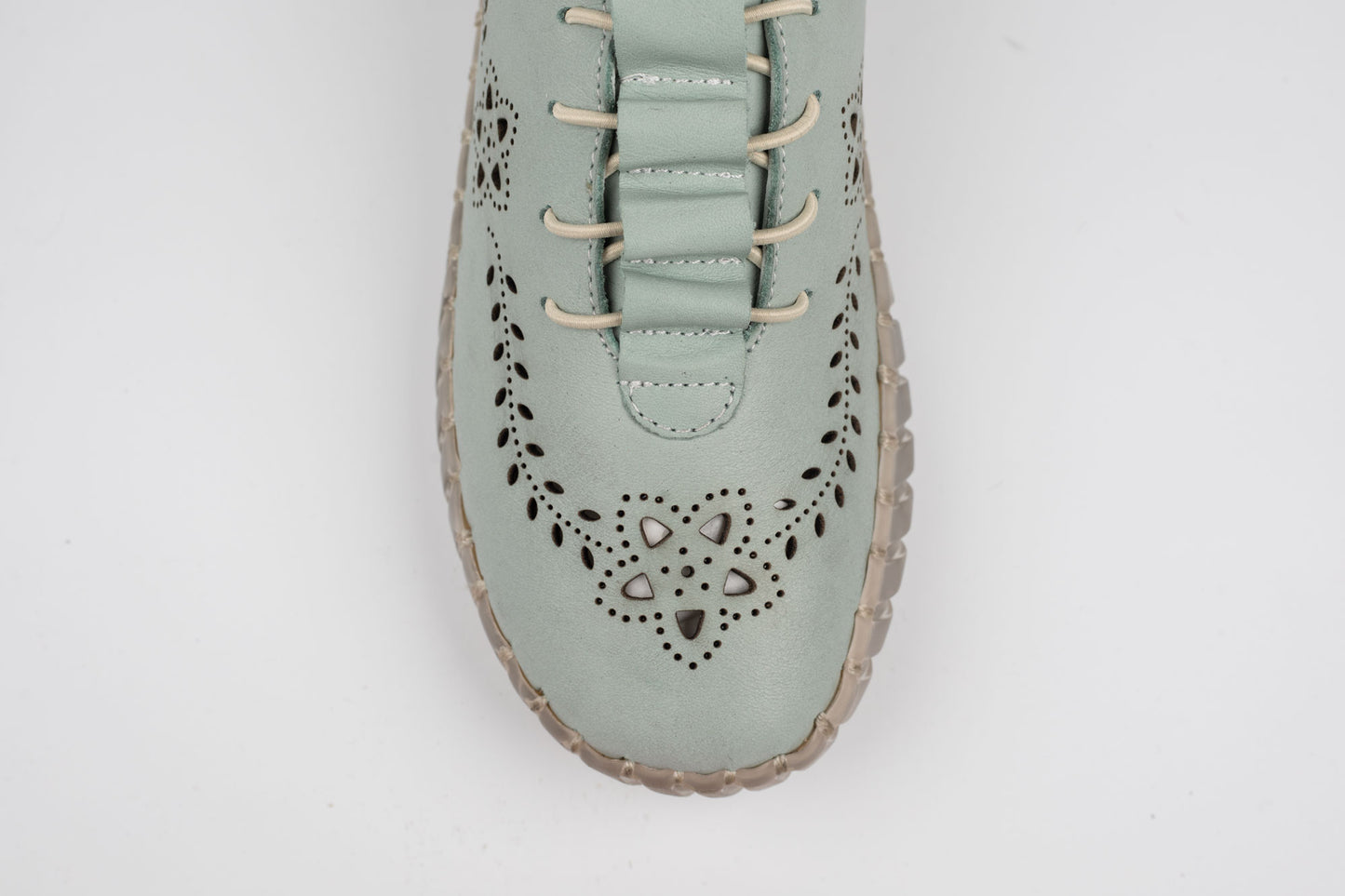 Pantofi dama piele naturală perforata BIOFLEX 827 Blue