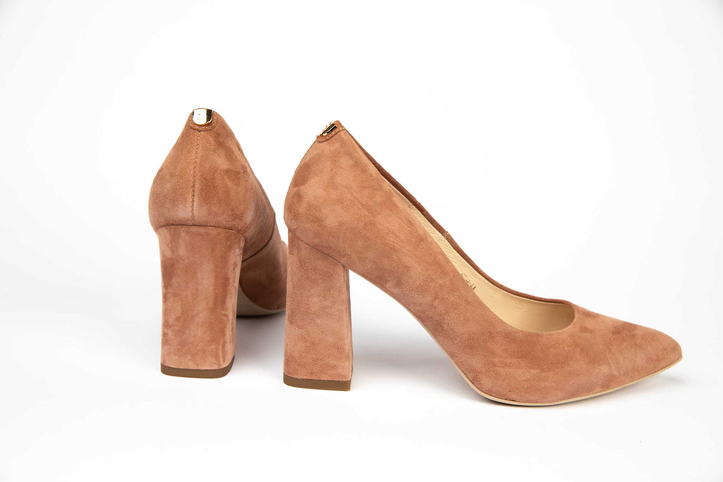 Pantofi eleganti dama din piele naturala SALA 9933 nude velur