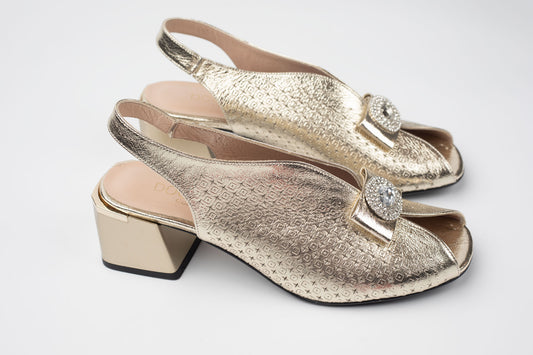 Sandale dama piele naturală DOGATI 1634-1 AURIU