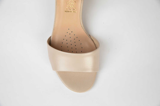 Elegant women's sandals made of genuine leather SALA 9973 beige