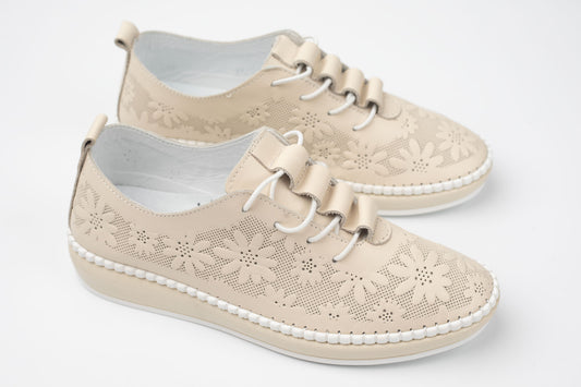 Pantofi damă piele naturală BIOFLEX 116 Bej