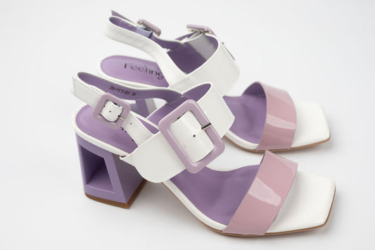 Sandale damă piele naturală FEELING 26517 Mov