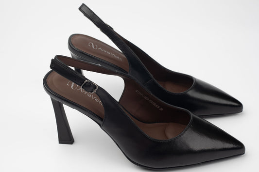 Pantofi damă piele naturală lucioasă ANNA VIOTI 4191 N