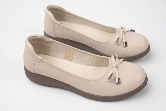 Pantofi damă piele naturală ortopedici FORMAZIONE 5233501 Bej