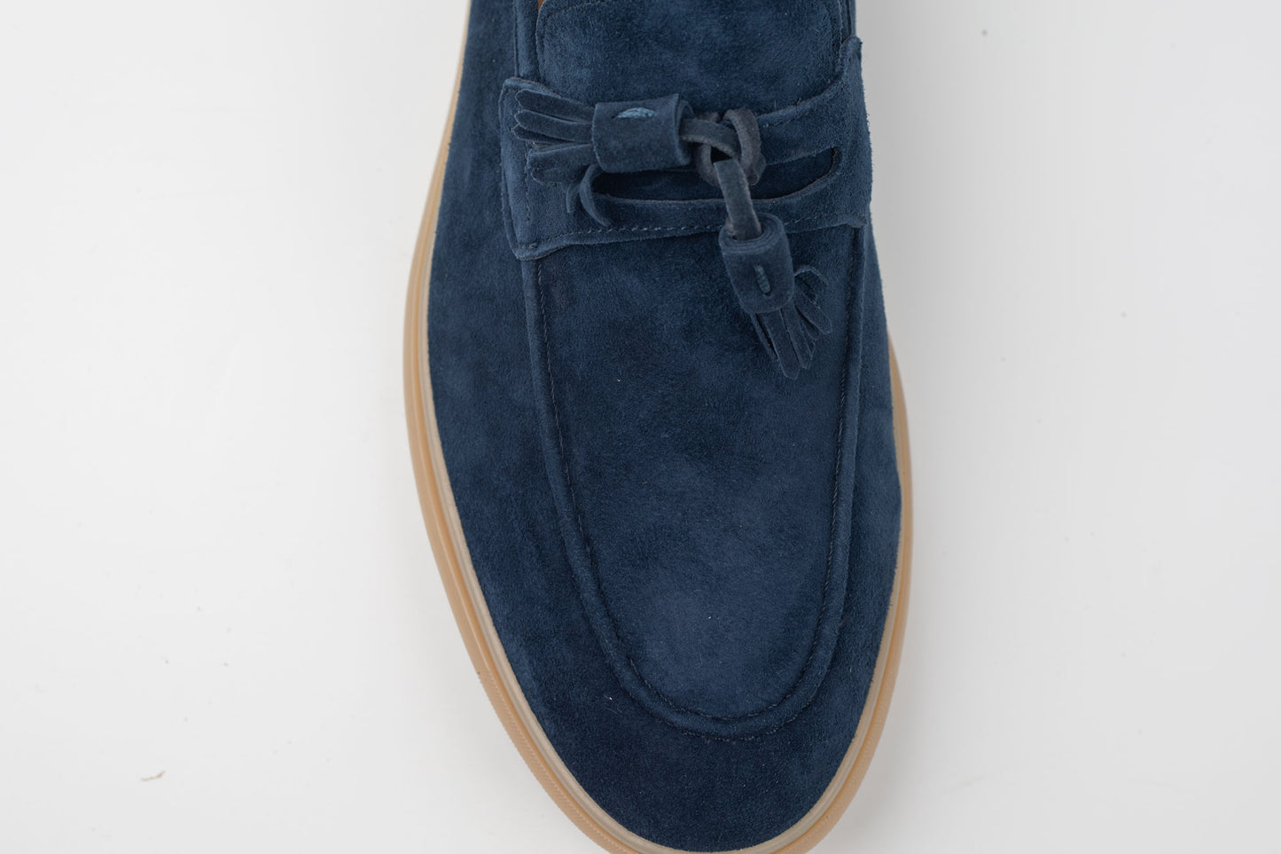 Pantofi bărbați piele naturală întoarsă FRANCO GERARDO 25891 Blue Vel