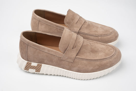 Pantofi bărbați piele naturală întoarsă FRANCO GERARDO 25860 Apricot Vel