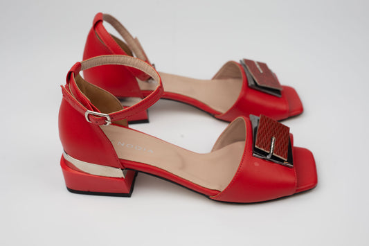 Sandale dama piele naturală LSD 2024 ROSU