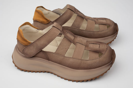 Sandale dama piele naturala FRANCO GERARDO 8882 Bej