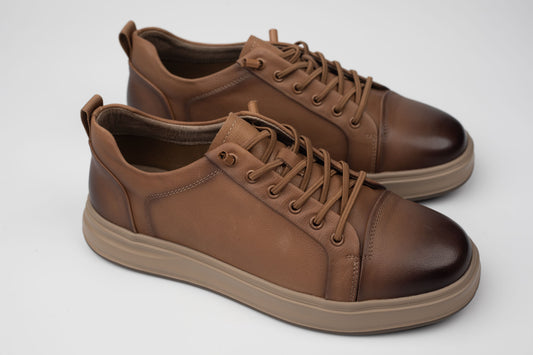 Pantofi din piele naturala MELS SPORT 27019 MARO