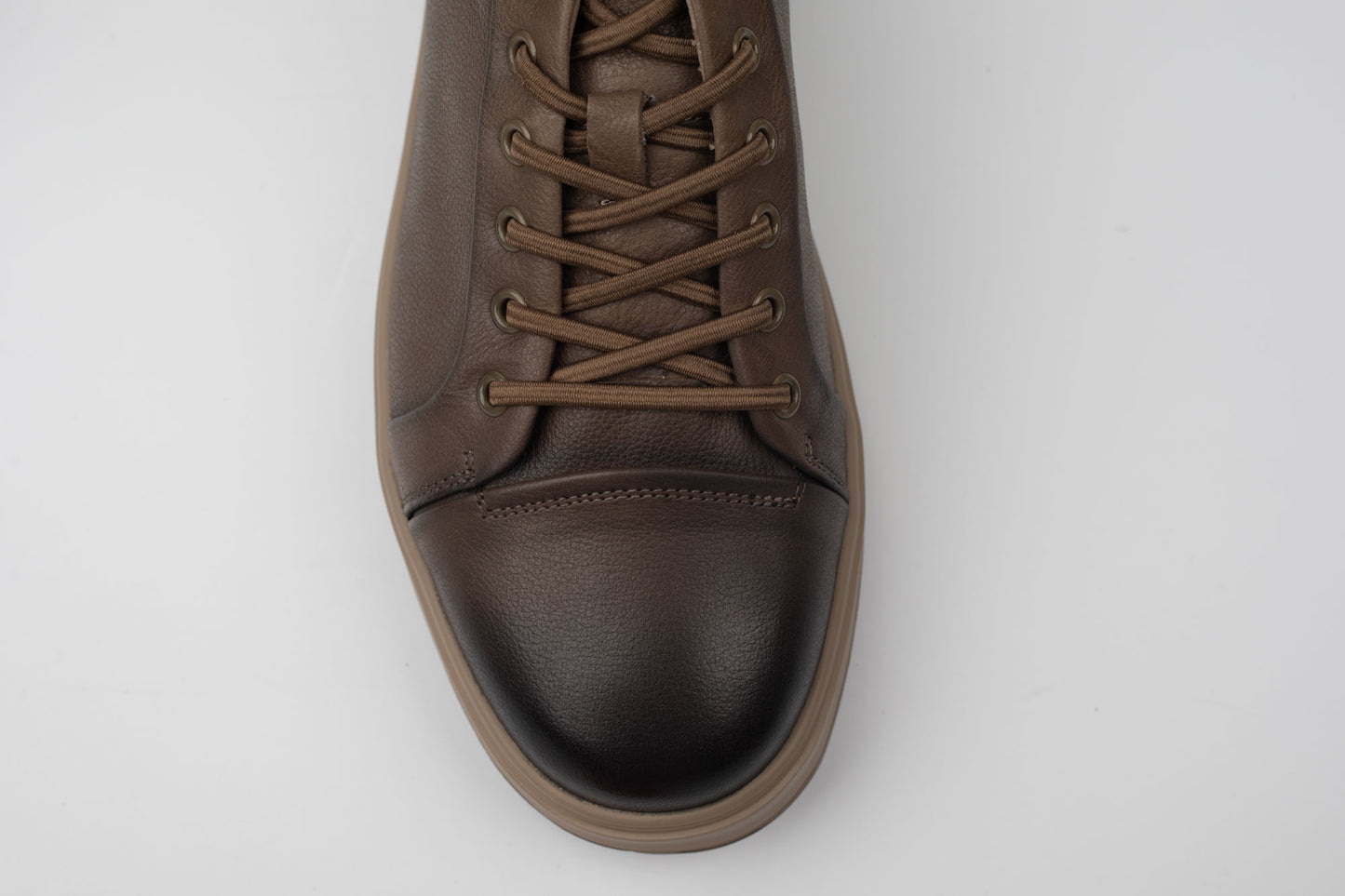 Pantofi din piele naturala MELS SPORT 27019 KHAKI