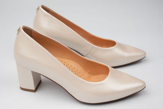 Pantofi din piele naturala PULSO 1580 BEJ SIDEF