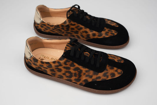 Pantofi damă piele naturală PULSO ( barefoot) 1572 Panter