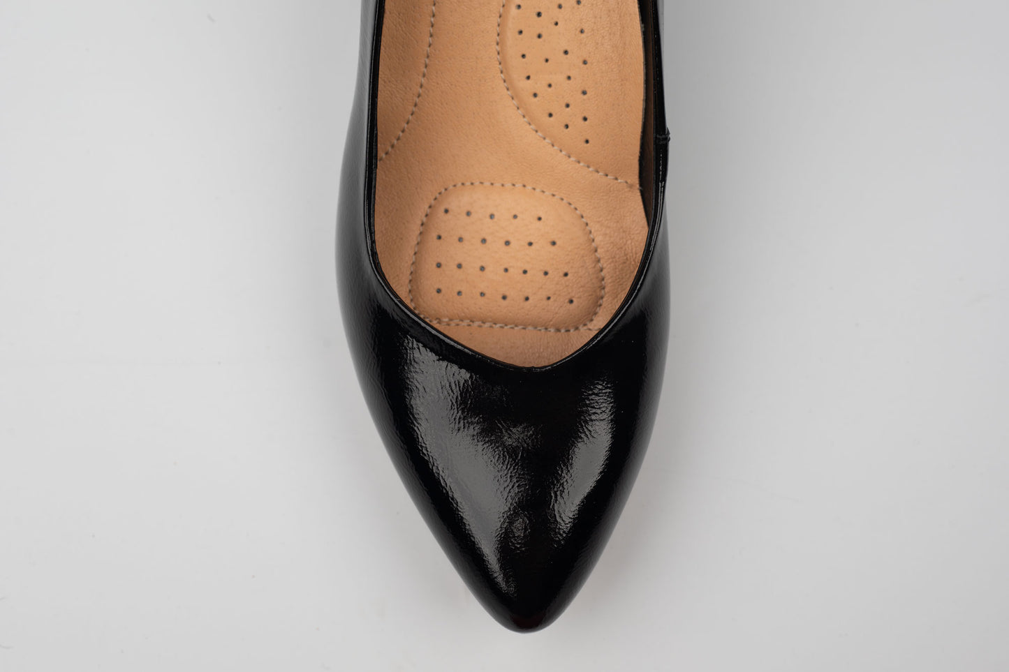 Pantofi damă piele naturală lucioasă PULSO 1559 N naplac Xxl