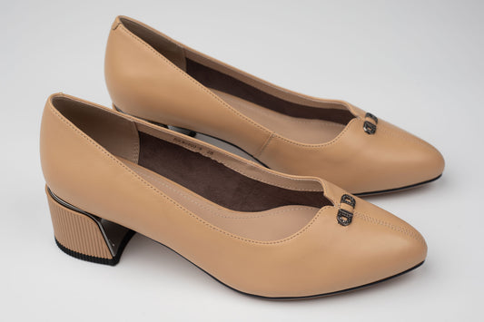 Pantofi damă piele naturală BETINA 2503 Apricot