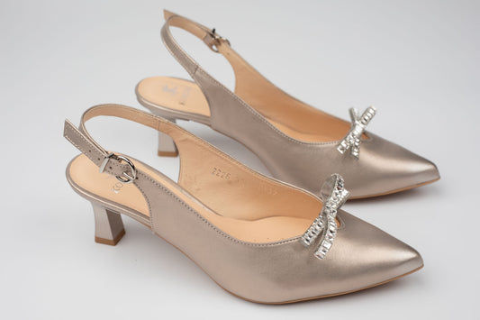 Pantofi damă piele naturală KORDEL 3108 Auriu