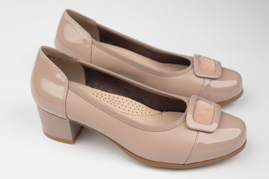 Pantofi damă piele naturală BETINA 2537 Khaki (35-40)