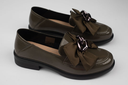 Pantofi dama piele naturală BETINA 3618 Verde lac (36-41)