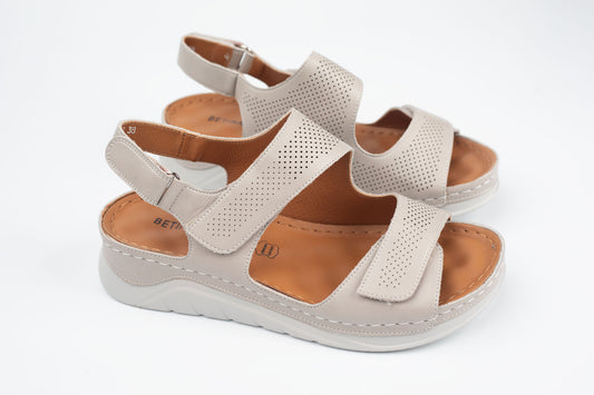 Sandale dama piele naturală BETINA 25800 Taupe