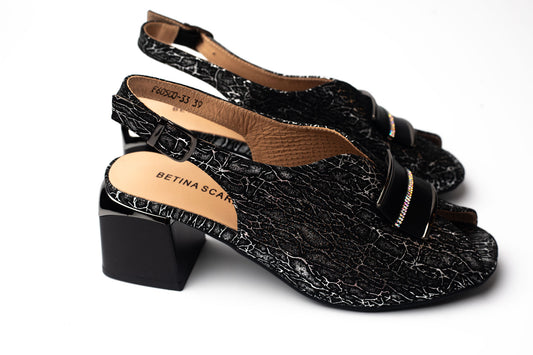 Sandale damă piele naturală BETINA 60500 N argintiu (38-41)