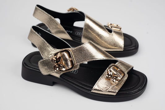 Sandale damă piele naturală BETINA 61310 Auriu