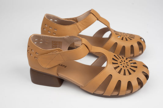 Pantofi damă piele naturală BETINA 88007 Galben