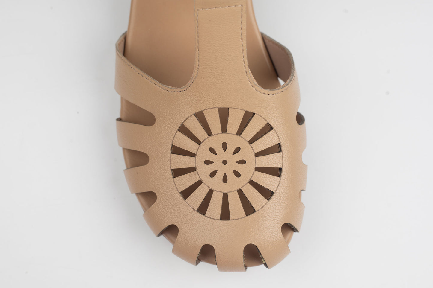 Pantofi damă piele naturală BETINA 88007 Khaki