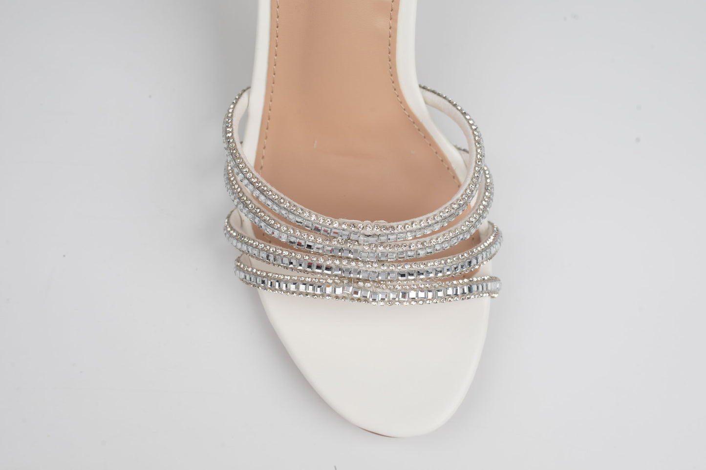 Sandale damă piele eco premium CAROL 23 Alb