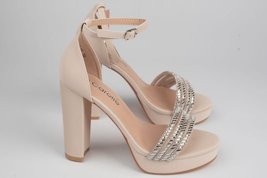 Sandale damă piele eco premium CAROL 16 Apricot