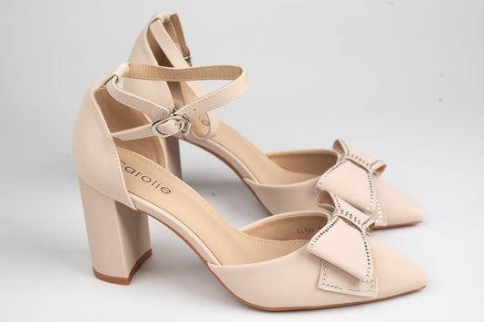 Pantofi damă piele ECO premium CAROL 139 Apricot