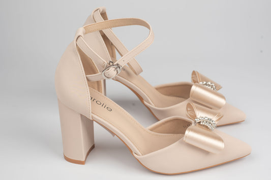 Pantofi damă piele eco CAROL 118 Apricot