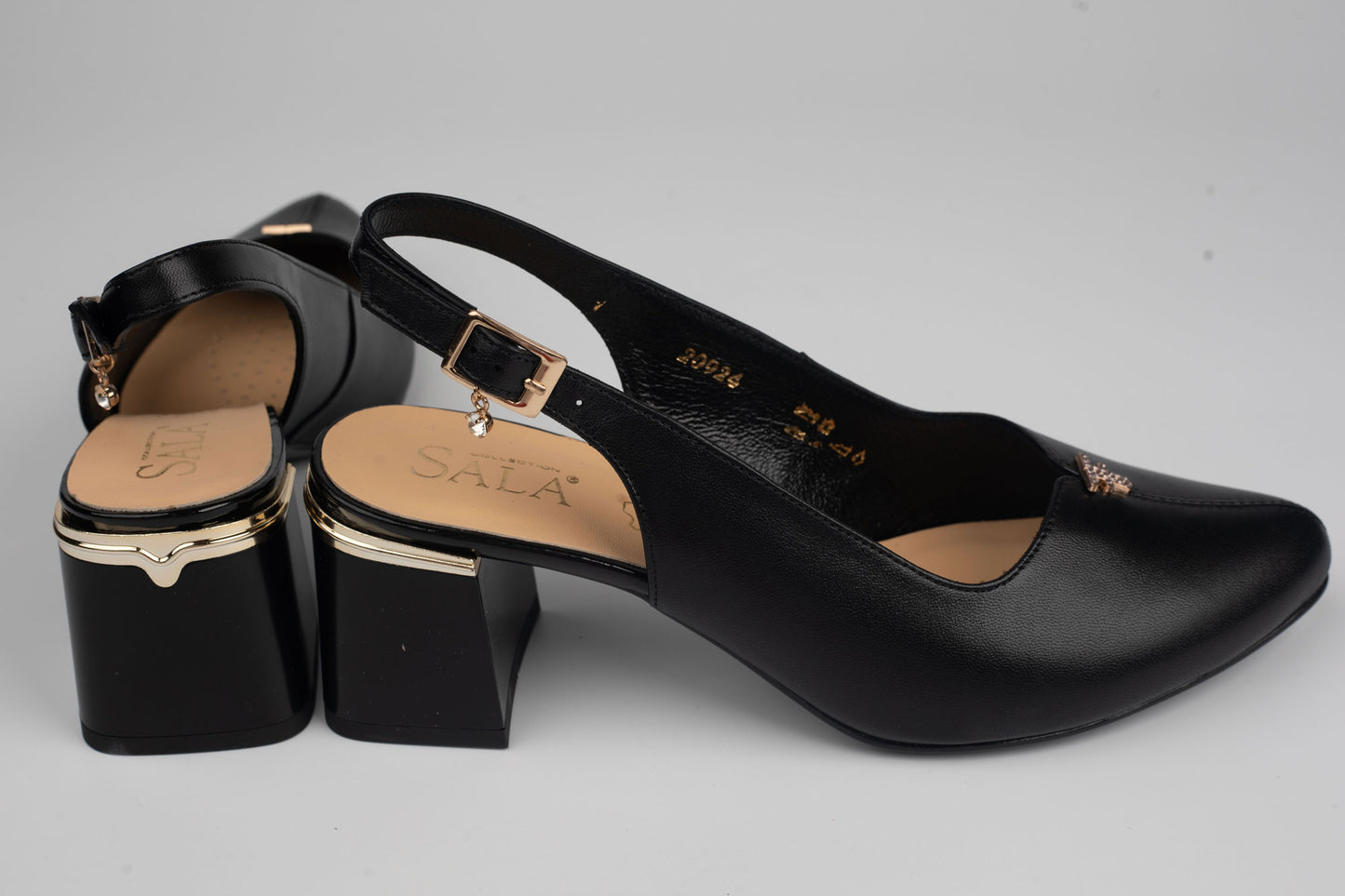 Pantofi damă piele naturală SALA 20924 N box