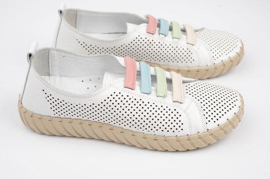 Pantofi damă piele naturală BIOFLEX SPORT 5332 Alb