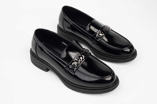 Pantofi dama piele naturala lacuita FORMAZIONE 30025 N lac