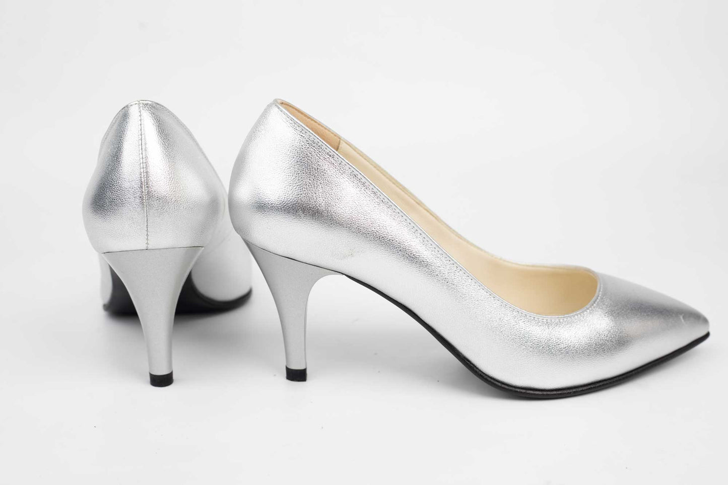 Pantofi dama piele naturala NINA OCHINNI 631 Argintiu