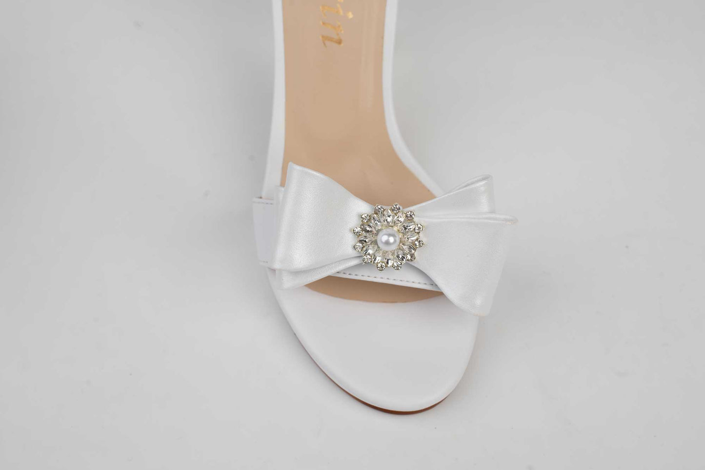 Sandale mireasa piele eco KARIN 6298 Alb box accesoriu