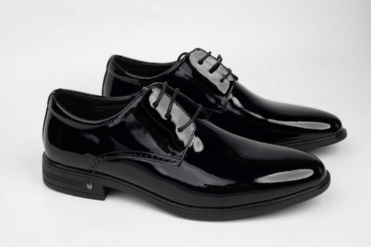 Men's elegant shoes made of genuine leather ELDEMAS 3902 N lacquer