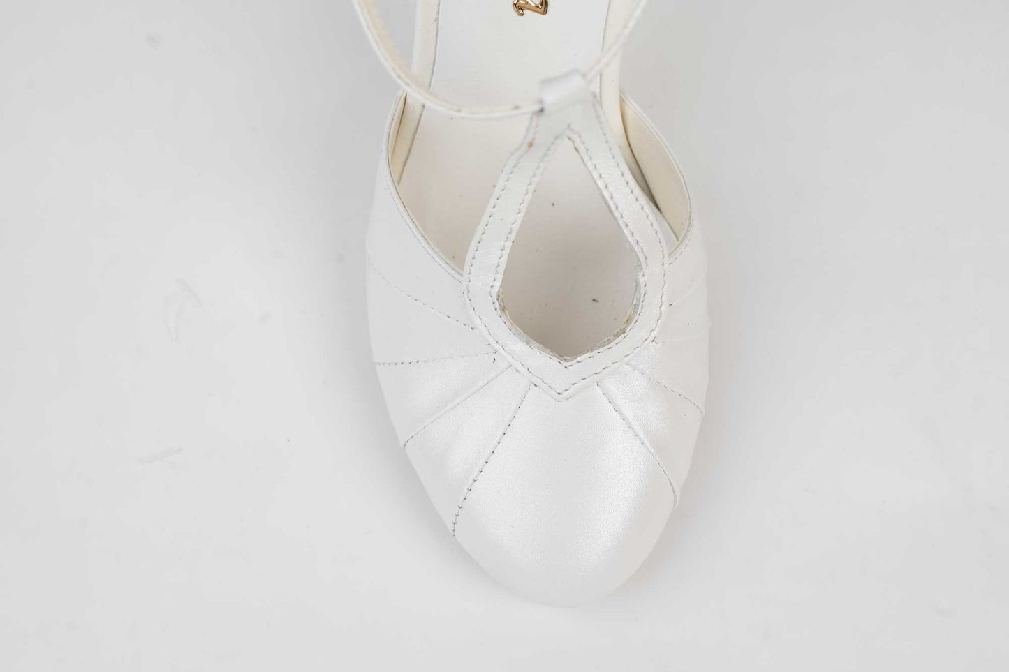 Pantofi mireasa piele naturala LARISA Coco 1 Alb perlat