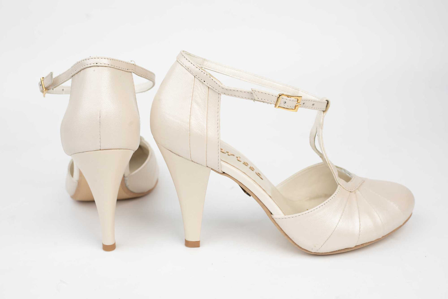 Pantofi dama piele naturala LARISA Coco 1 Bej sidef