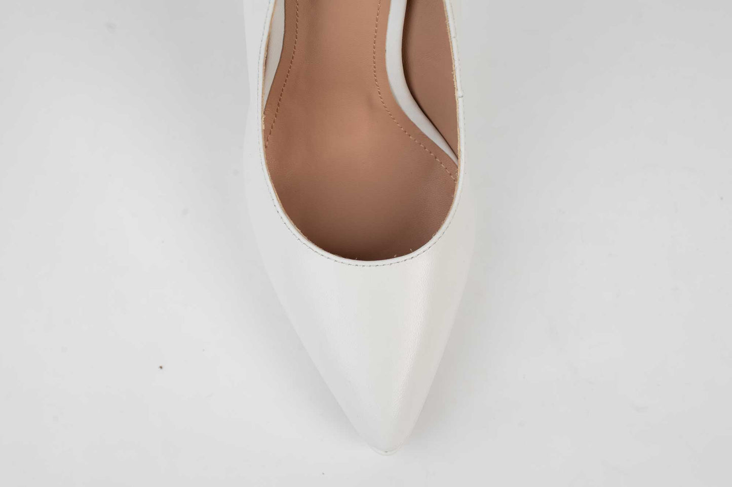 JOSE SIMON R91 White genuine leather stiletto bridal shoes