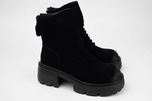 Women's boots made of genuine suede leather FRANCO GERARDO 28-3 N vel