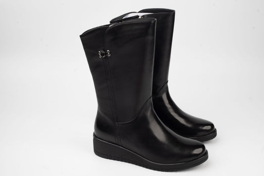 Women's genuine leather boots BETINA 732 N box