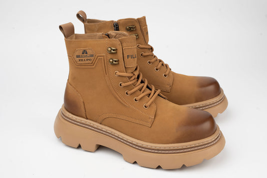 Men's genuine leather boots FILLIPO SPORT 168 Camel