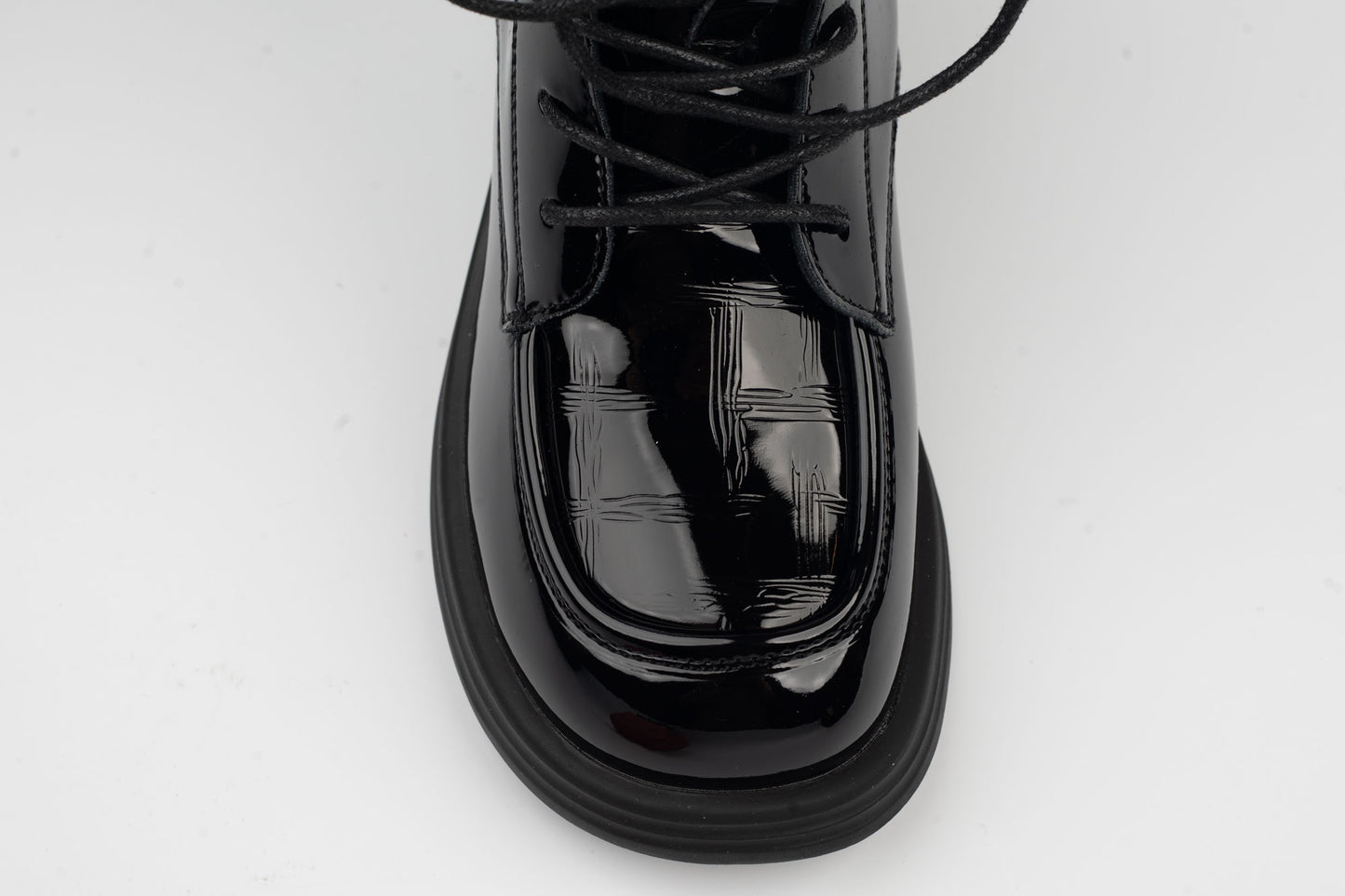 Women's boots made of natural patent leather FRANCO GERARDO 136-2 N patent