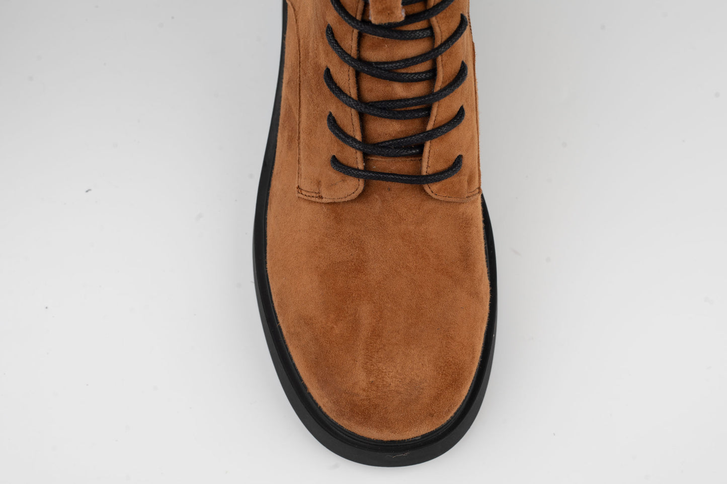 Women's boots made of genuine suede leather ANNA VIOTI 11601 Brown vel