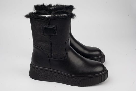 Women's boots made of genuine leather ANNA VIOTI 11626 N box