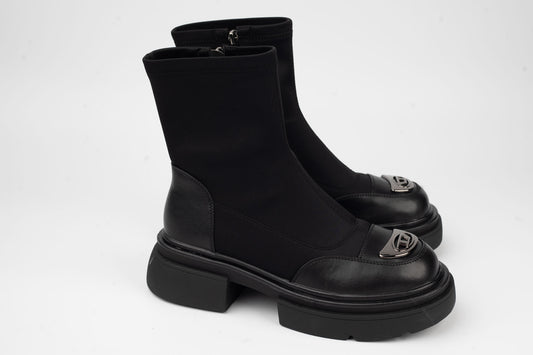 Women's boots natural leather + stretch ANNA VIOTI 10372 N